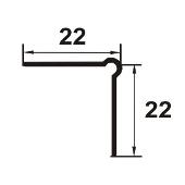 LAT227 - Cornier pentru tencuiala din aluminiu eloxat