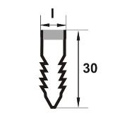 MSR300 - Profil de dilatatie pana din PVC Coextrudat, 30 mm
