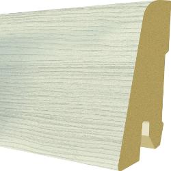 Plinta MDF Egger 60x17 mm, 2,4 m, culoare Pin Inverey Alb