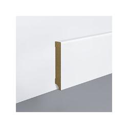 Plinta alba cubica din MDF, 100x18 mm, 2,4 m lungime