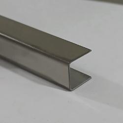 Profil U decorativ din inox, A=10mm, l=10mm