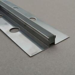 Profil dilatatie inox, A=10mm cu insertie gri