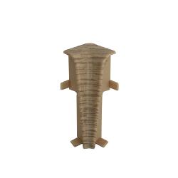 Set 2 buc. colt interior pentru plinta MDF, culoare stejar alb