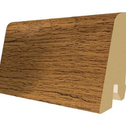 Plinta MDF Egger 60x17 mm, 2, 4 m, culoare Stejar Maro cu crapaturi