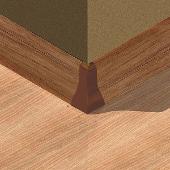 PBE605.124-S4- Set 4 buc piese de colt exterior plinta PBC605.124 (stejar cognac)