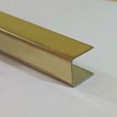 Profil U decorativ din inox, A=10mm, l=10mm