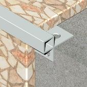 EAM080 - Bagheta dreapta pentru mozaic din aluminiu eloxat EAM080 - Bagheta dreapta pentru mozaic din aluminiu eloxat