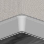 PBY505.35-S4 - Set 4 bucati piese colt interior culoare gri inchis pentru plinta PBC505