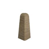 Set 2 buc. colt exterior pentru plinta MDF, culoare stejar alb