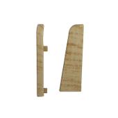 Set 2 buc. capac stanga / dreapta pentru plinta MDF, culoare stejar crem Set 2 buc. capac stanga / dreapta pentru plinta MDF, culoare stejar crem