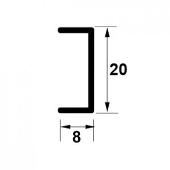 Profil U decorativ din inox Profil U decorativ din inox