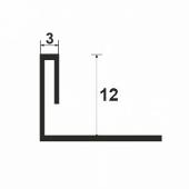 Bagheta dreapta din inox, pentru ceramica, A=12mm Bagheta dreapta din inox, pentru ceramica, A=12mm