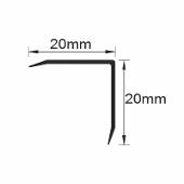 Cornier cu laturi tesite din inox Cornier cu laturi tesite din inox