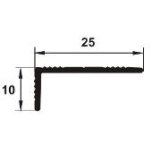 ASR25 - Protectie treapta cu rizuri, din eloxALUM20, 25x10 mm