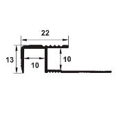 ATD107 - Protectie treapta ceramica din eloxALUM20, 10 mm