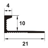 BFA107 - Bagheta dreapta flexibila din aluminiu neeloxat A=10mm