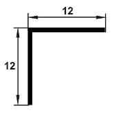 ERP120 - Cornier Genesis ingust din PVC 12x12 mm