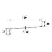 GLA153 - Glaf  pentru exterior din aluminiu extrudat 150 mm