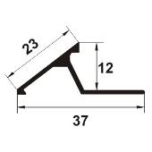 RLA12 - Rampa din eloxALUM20 23x12 mm