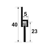 PAP251 - Perie pt usi din aluminiu