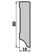 Plinta alba cubica din MDF