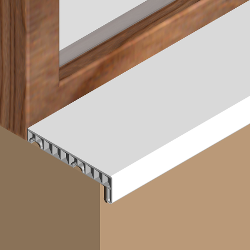 GIS153 - Glaf pentru interior din PVC infoliat 150 mm
